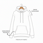 Customized Oversized Hoodie for Mom with MOM Inside Design Filled/Outline