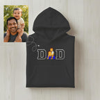 Customized Cozy Oversized Hoodie for DAD with Center Design