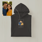 Customized Cozy Oversized Unisex Hoodie for Your Loved One with Music Player Design