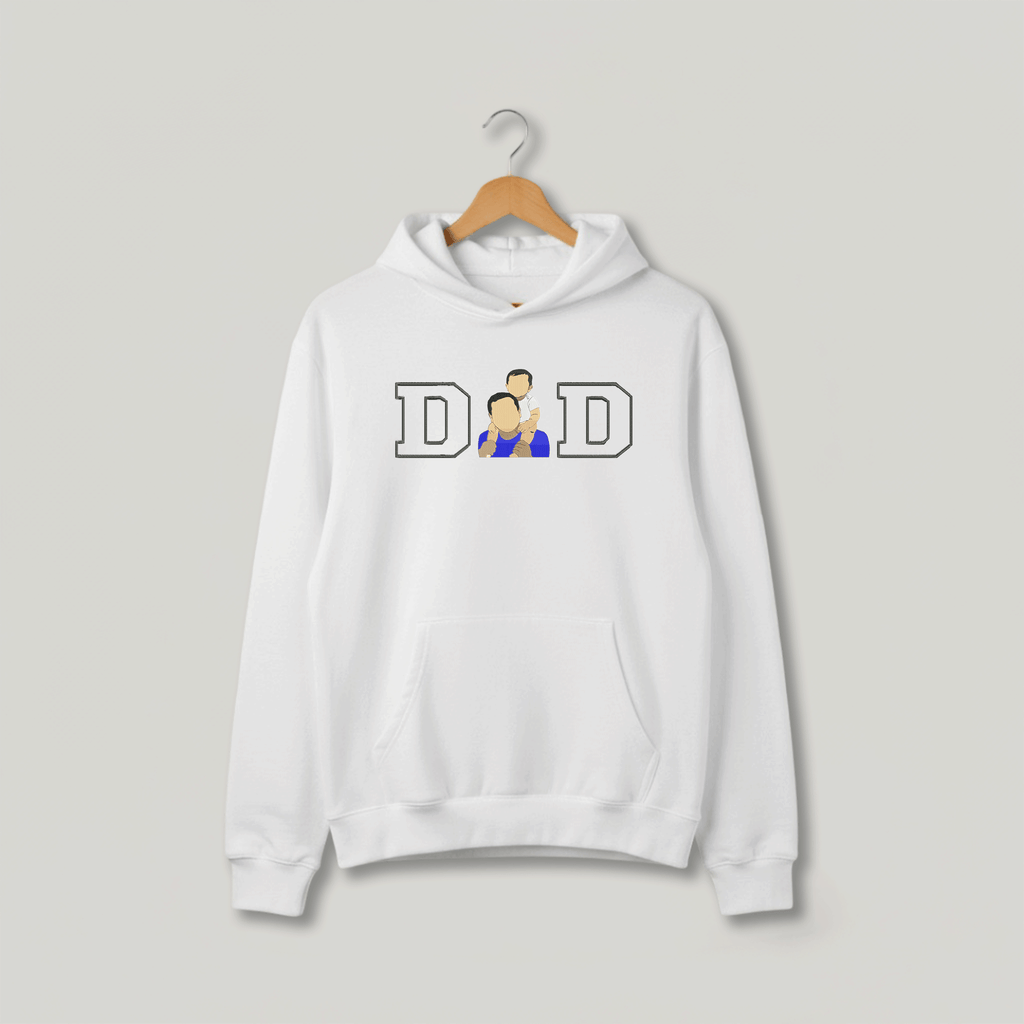Customized Cozy Oversized Hoodie for DAD with Center Design
