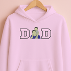 Customized Cozy Oversized Hoodie for DAD with Center Design